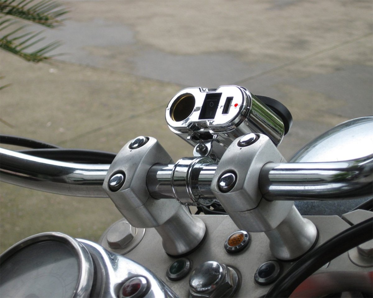 Прикуриватель хром мото