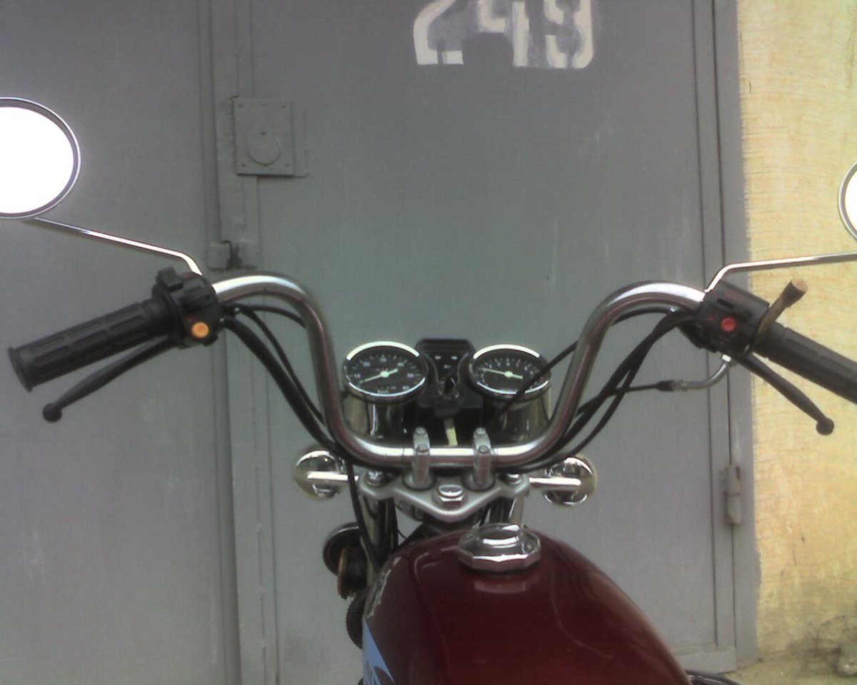 Прямой руль на мопед Альфа