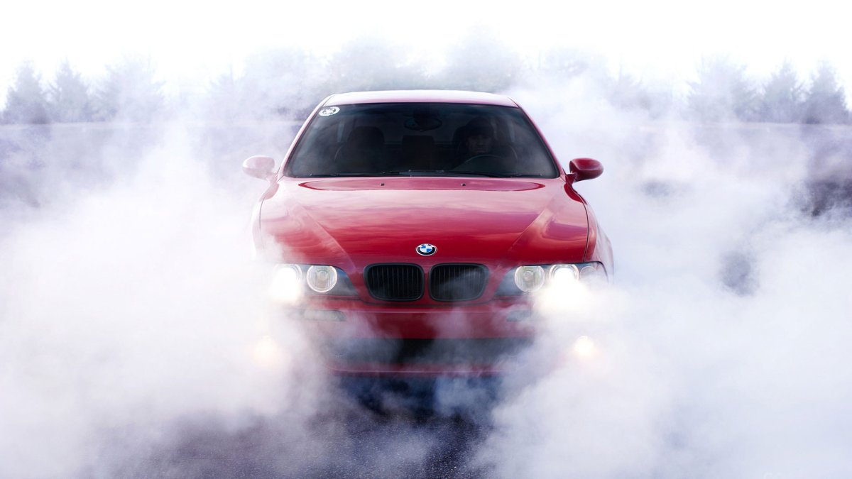 BMW e39 дым