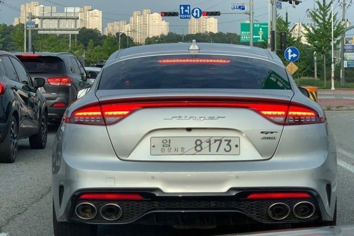 Kia Stinger 2021 задняя оптика
