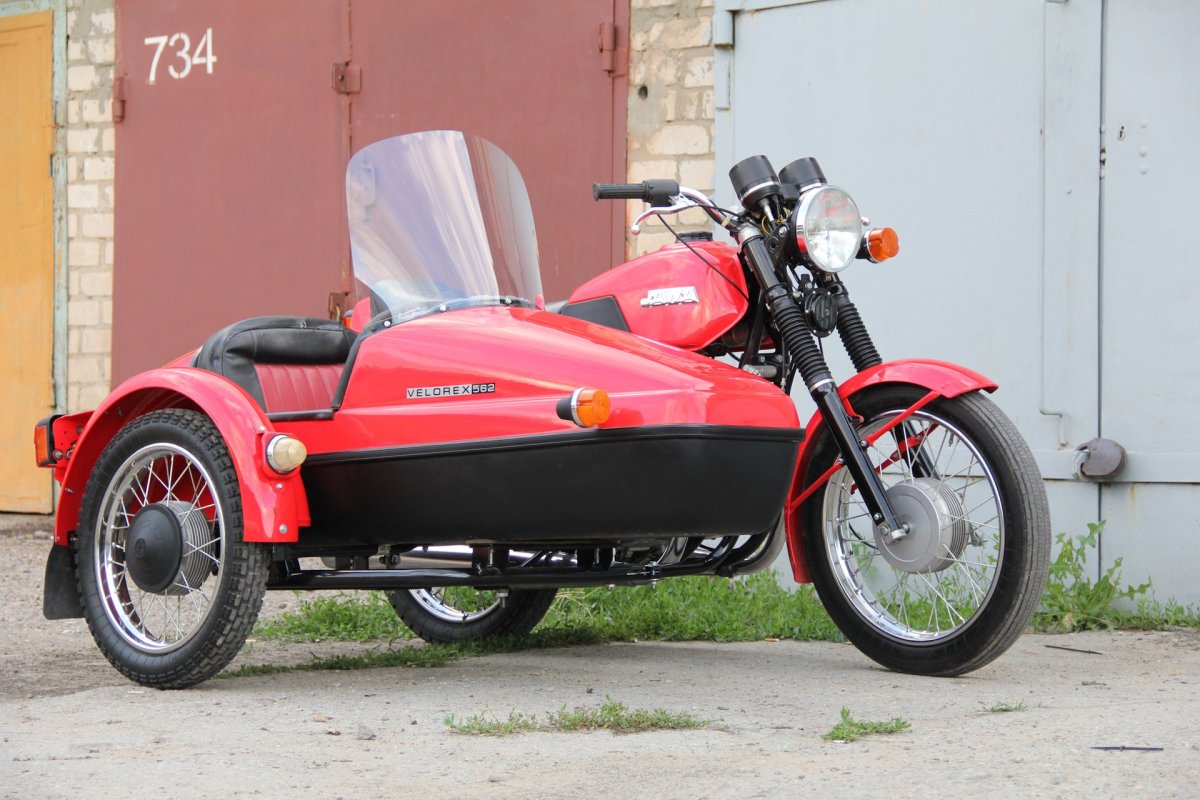 Jawa 638 с коляской