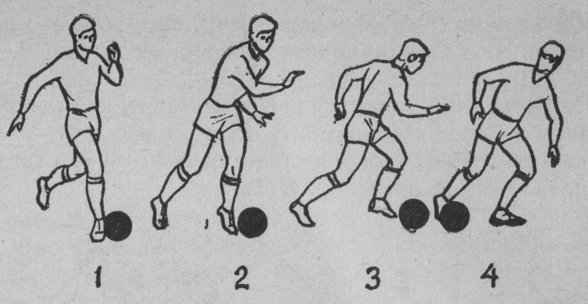 Ведение мяча в футболе