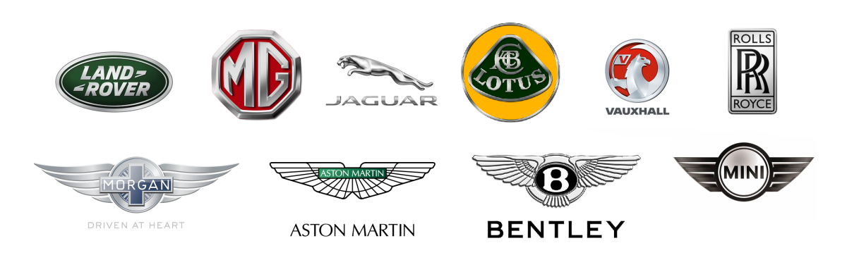 Эмблемы британских автомобилей