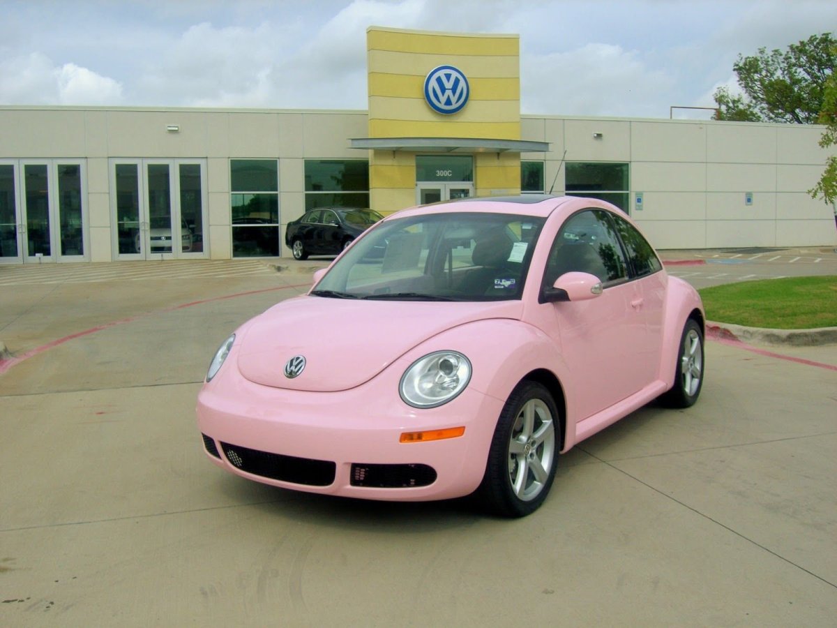 Pink Volkswagen Beetle