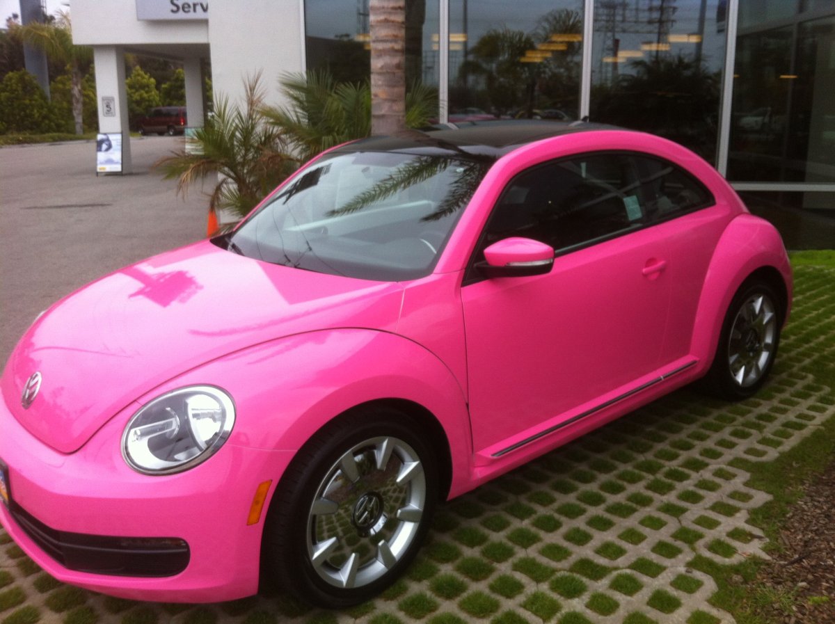 Pink Volkswagen Beetle