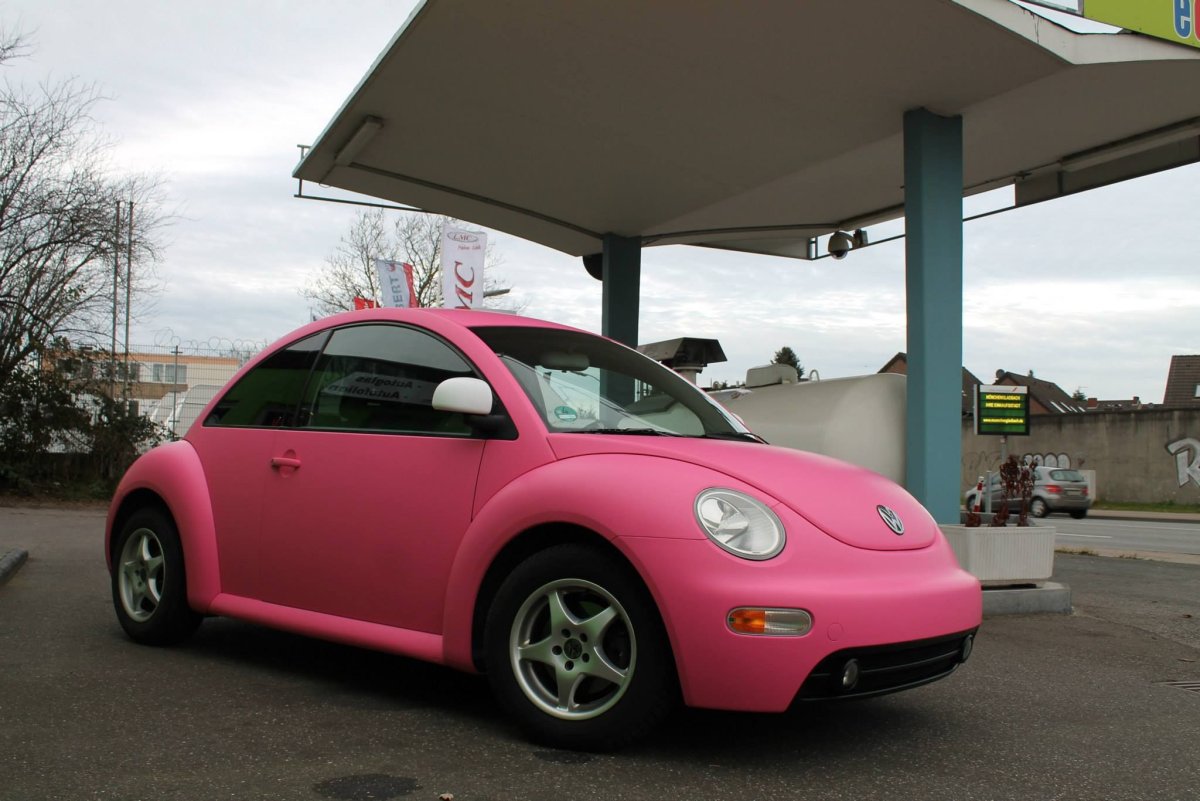 Pink Volkswagen Beetle