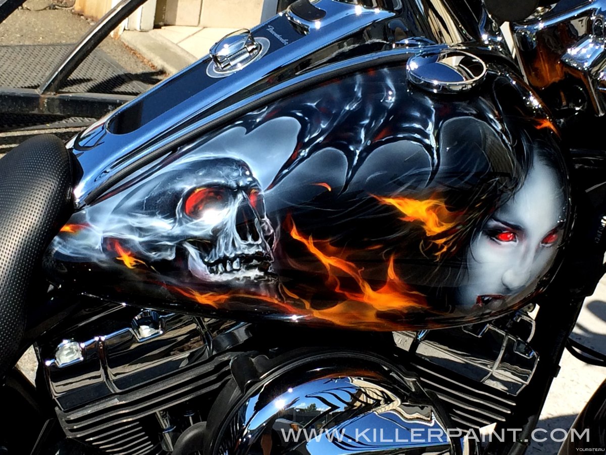 Airbrush Harley Davidson
