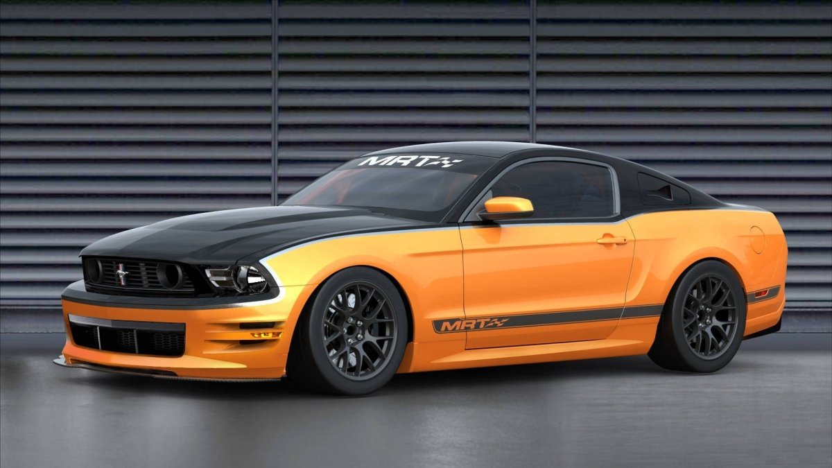 Ford Mustang оранжевый