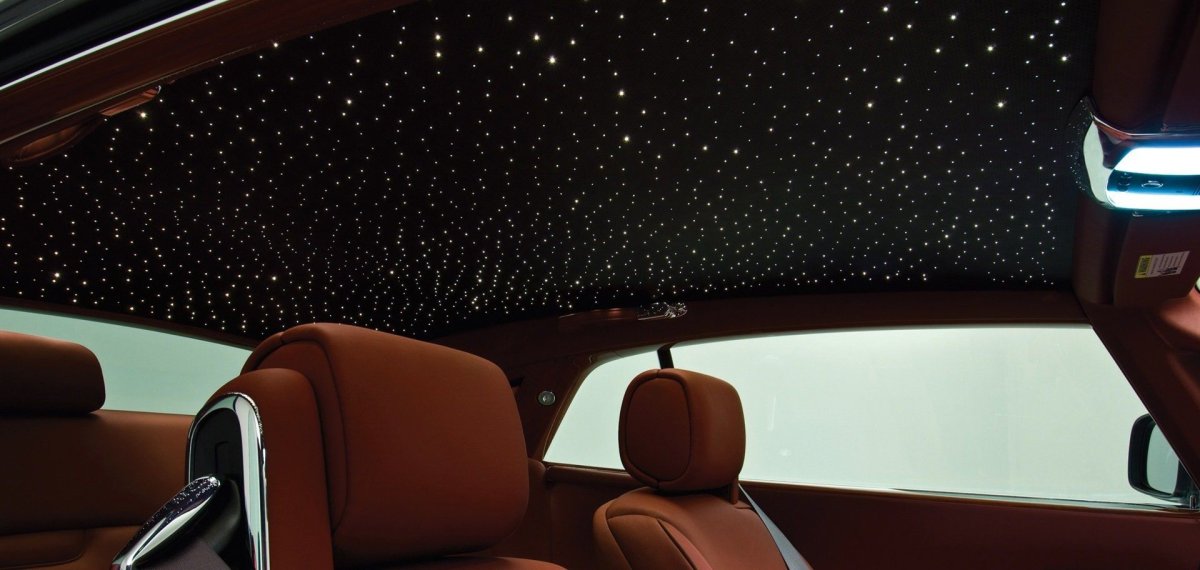 Rolls Royce потолок звездное небо