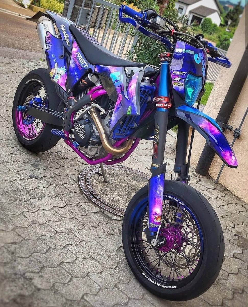 Супермото KTM фиолетовый