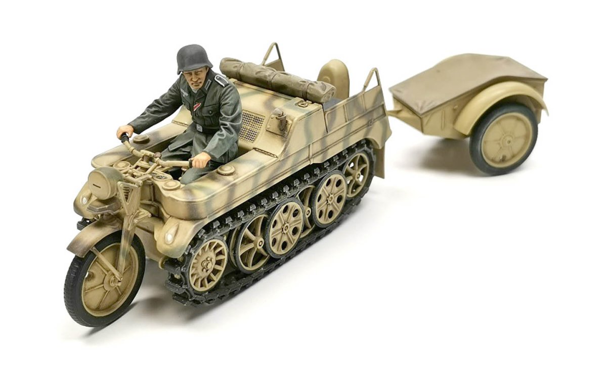 Tamiya 35377 SDKFZ 2 Kettenkraftrad немецкий гусеничный мотоцикл 1/35