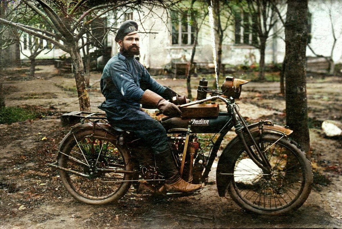 Немецкий мотоцикл 1914