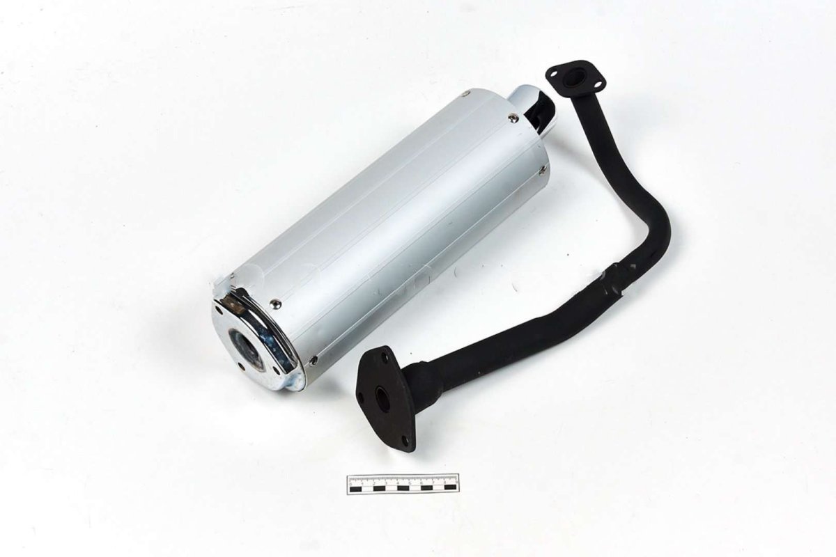 Глушитель (12") с коленом 139qmb 50/80см3