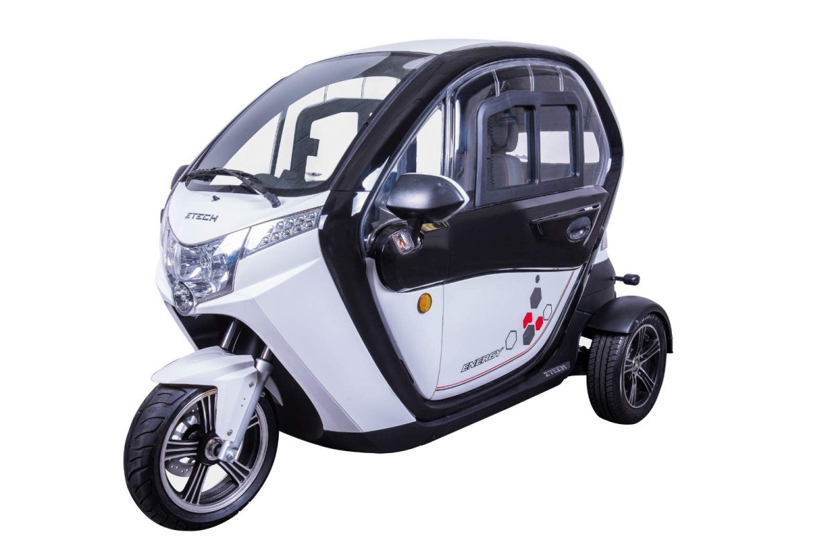 Veleco 3 Wheel Electric vehicle Electric Mobility Scooter Double Electric car 45km/h White