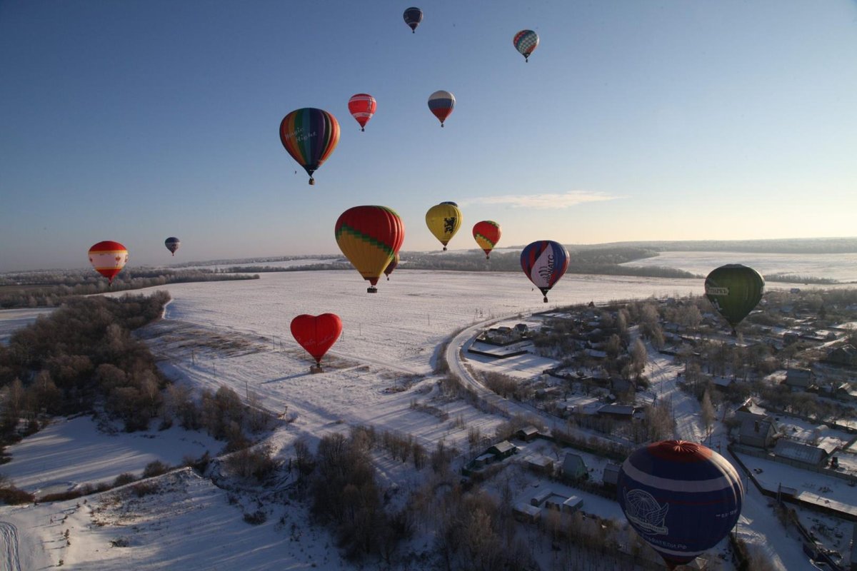 Воздушный шар над нижним Новгородом
