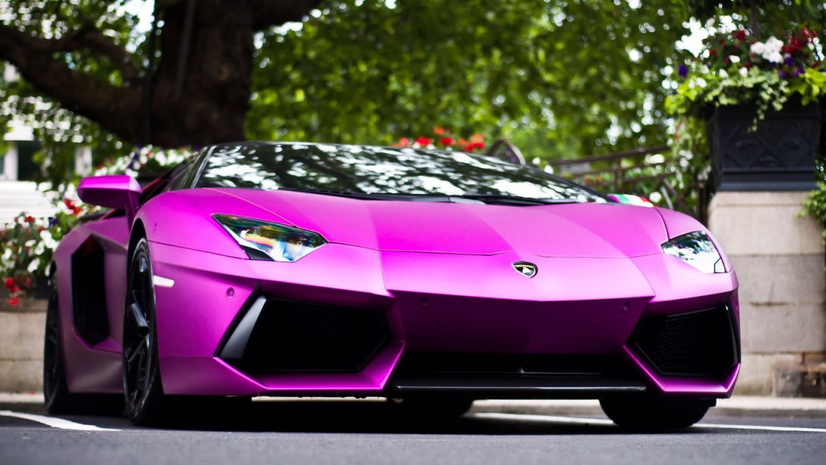 Lamborghini Aventador lp700-4 фиолетовый