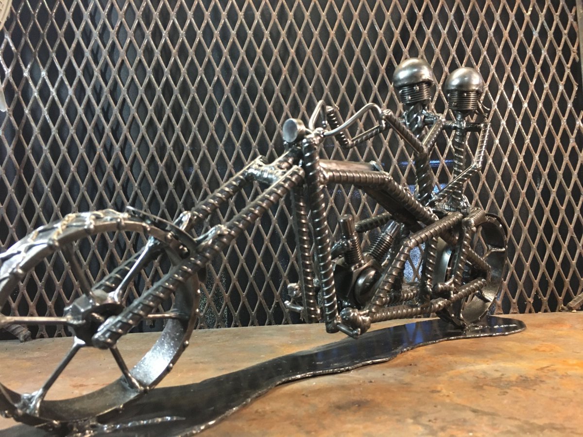 Кроссовый мотоцикл из железа своими руками