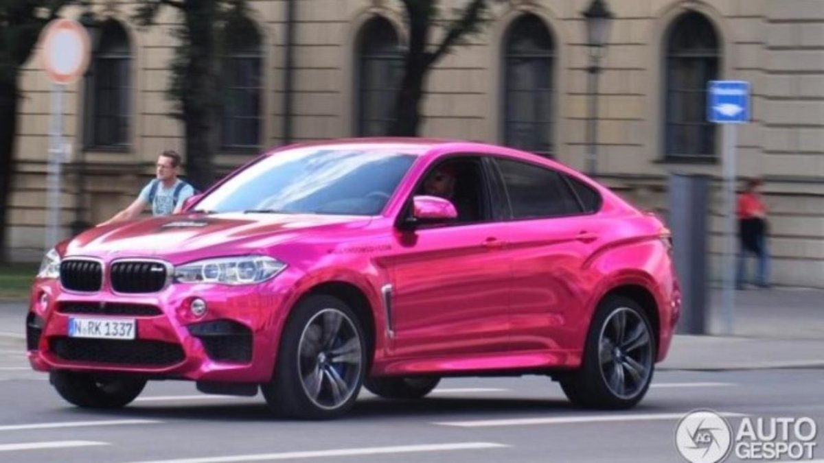 BMW x6m фиолетовый
