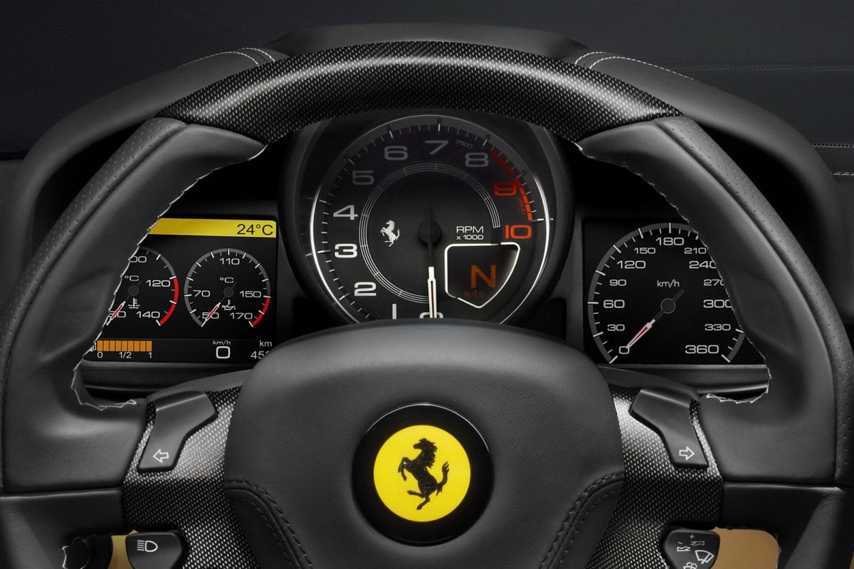 Приборная панель Ferrari 458