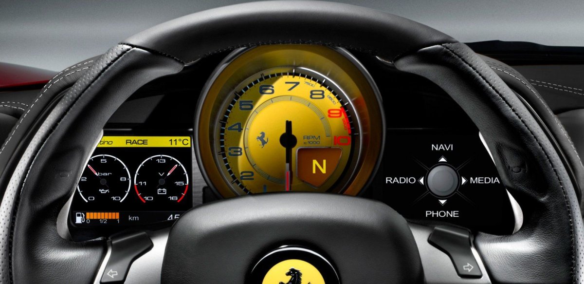 Ferrari 458 Italia приборка