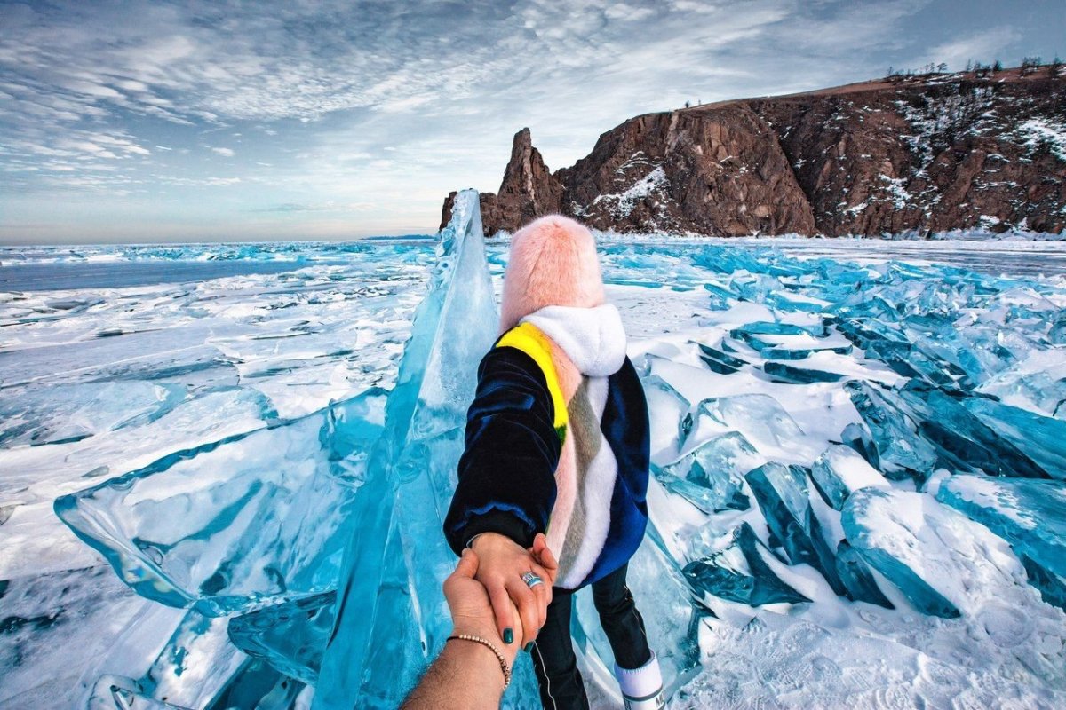Фотосессия на Байкале зимой