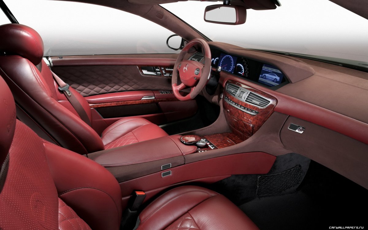 Mercedes Benz cl216 AMG красный салон