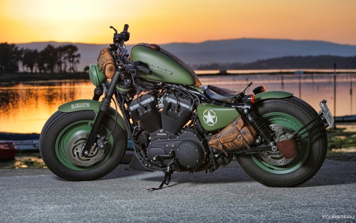 Harley Davidson Iron 883 зеленый