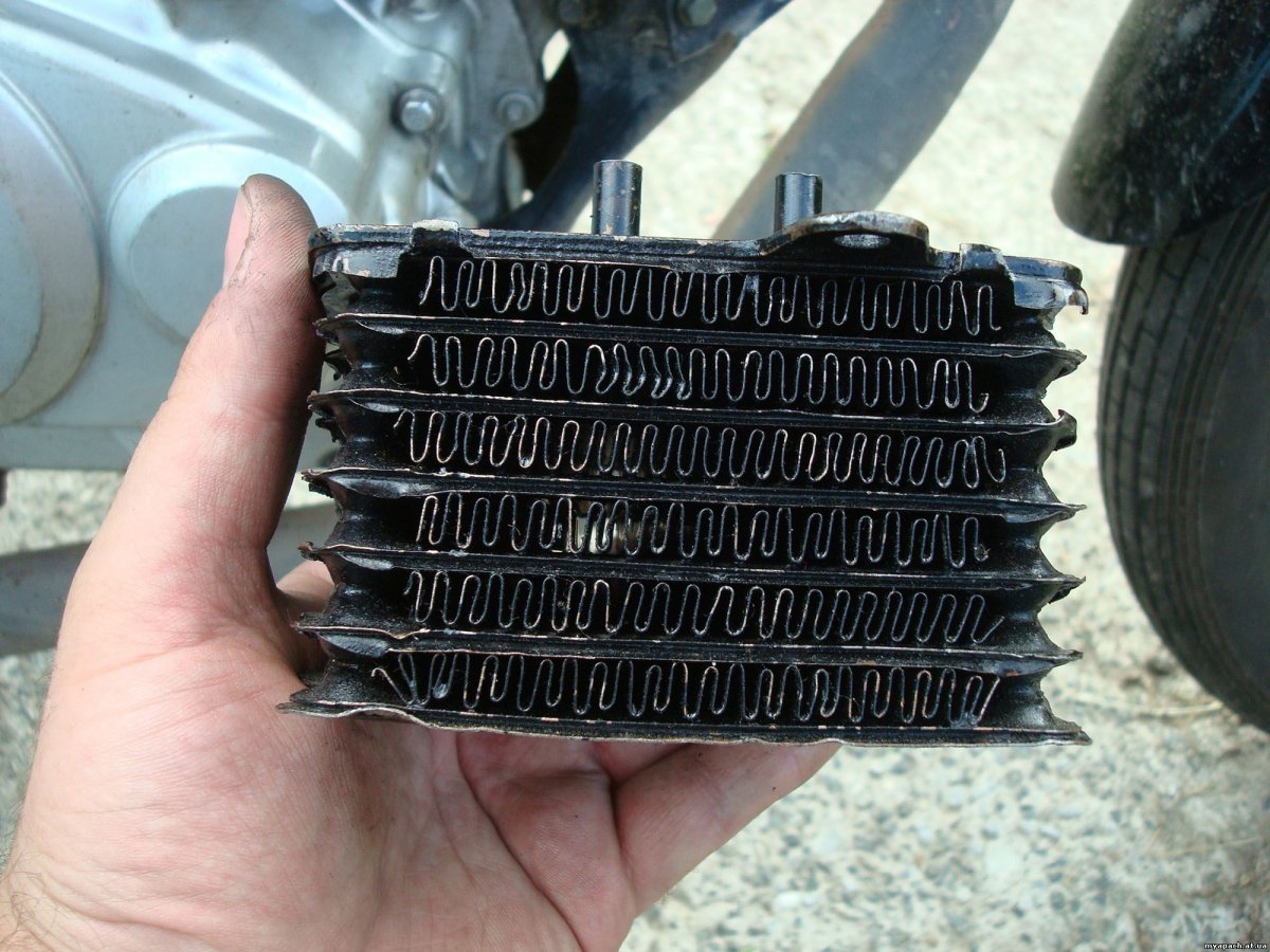 Масляный радиатор на мотоцикл Урал