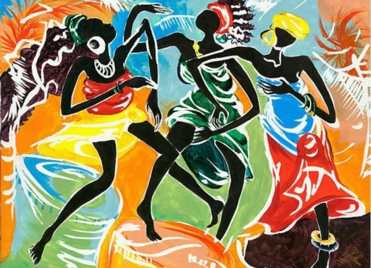 Африканский танец живопись