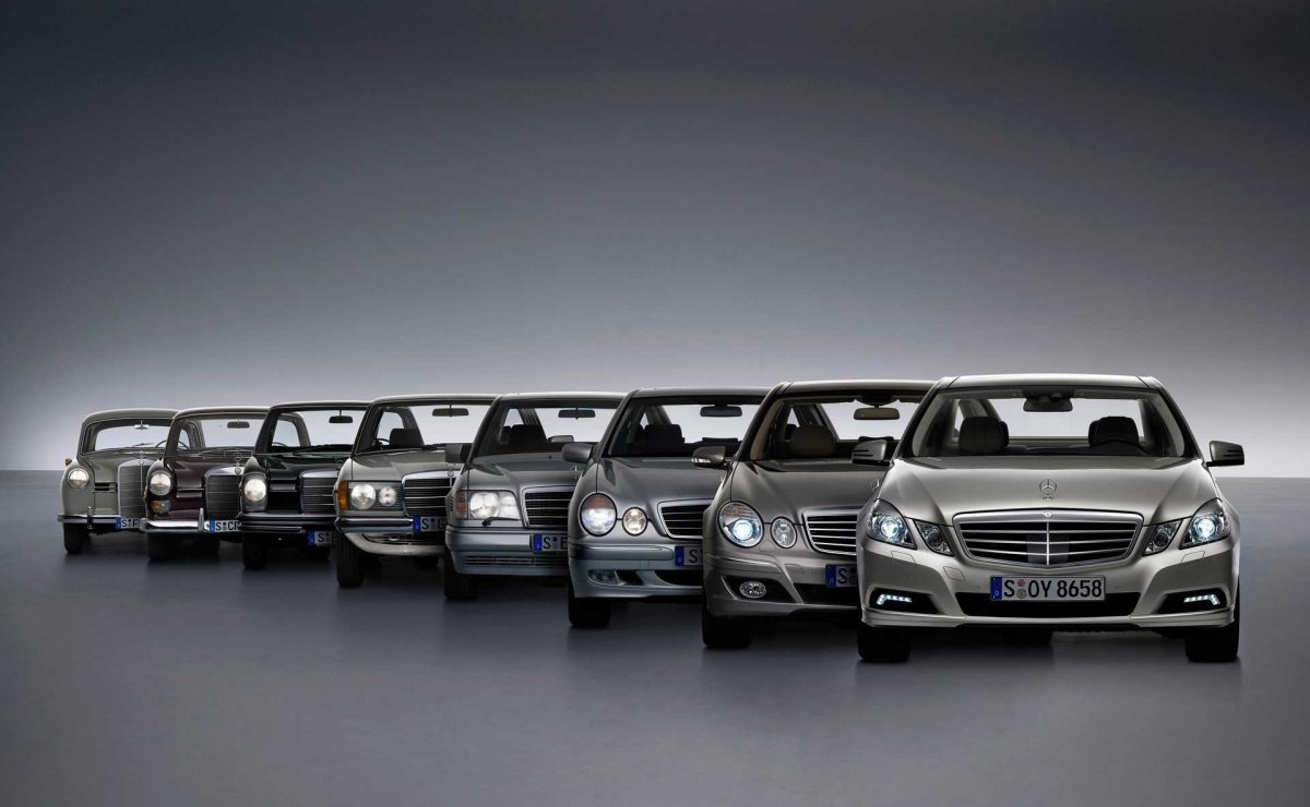 Эволюция Mercedes Benz е class