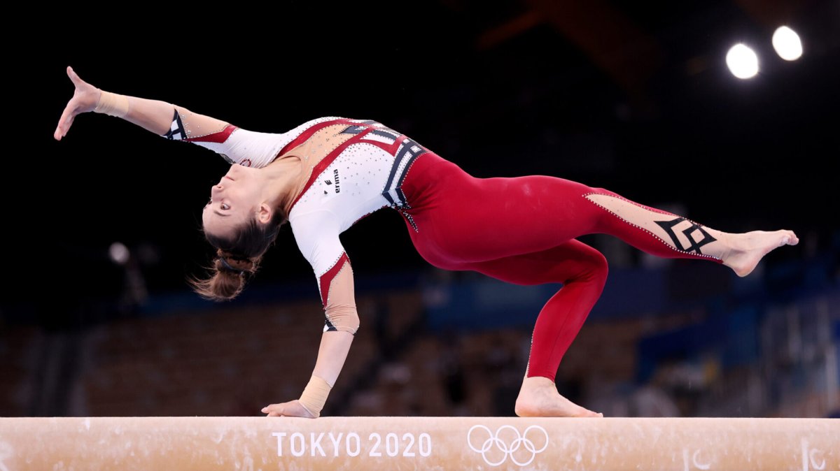 Немецкие гимнастки выступали на Олимпиаде в Токио