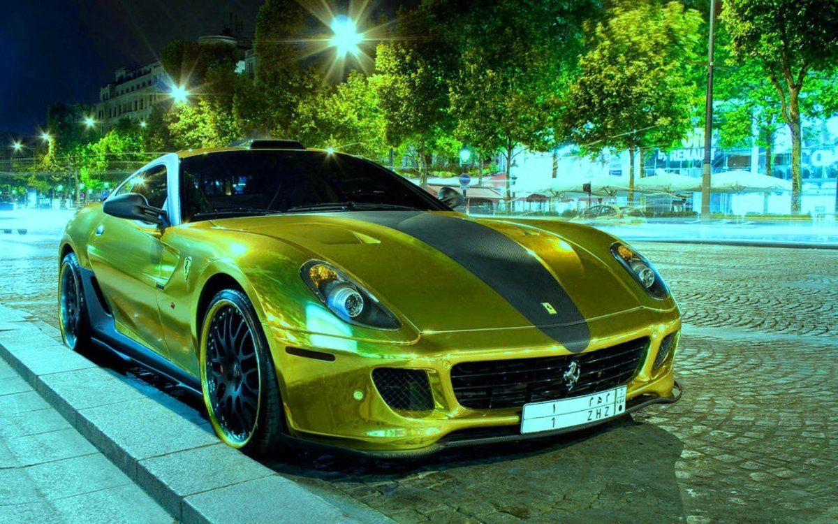 Ferrari 599 GTB Золотая