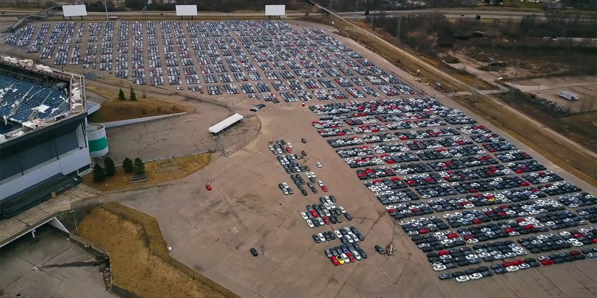Дизельное кладбище автомобилей Volkswagen в США