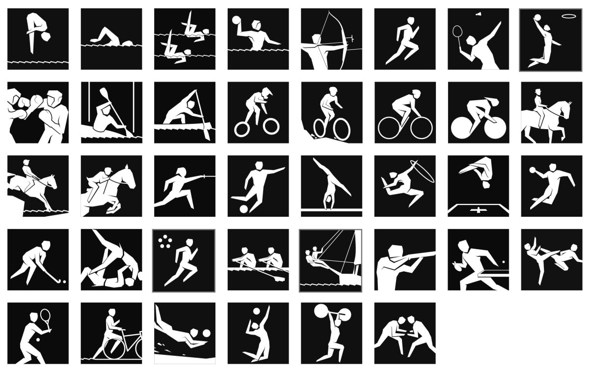 Символы летних видов спорта
