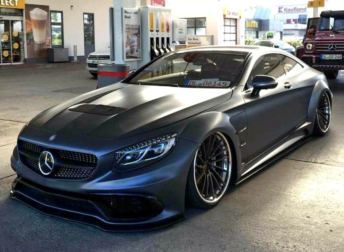 Мерседес s63 матовый черный