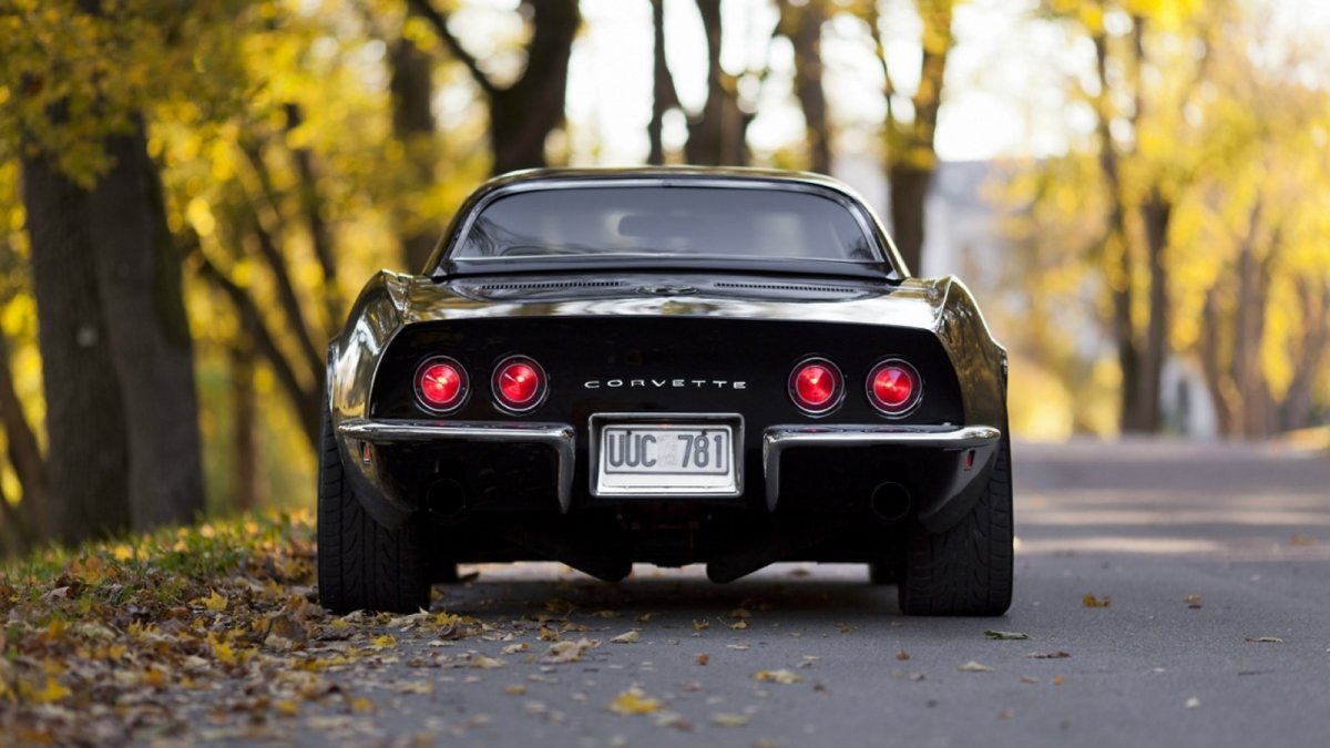Черный Корвет v8