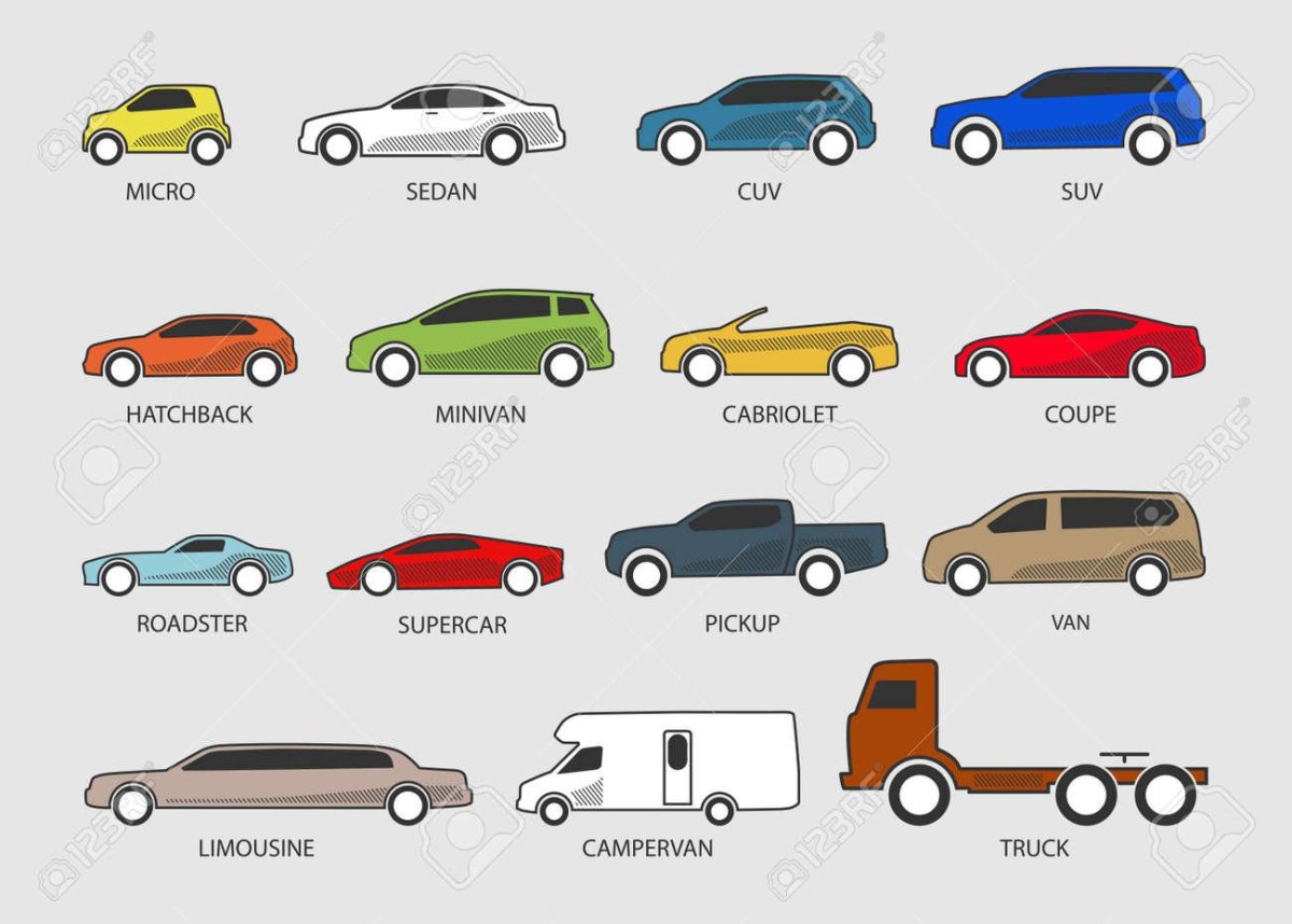 Иконки типов автомобилей