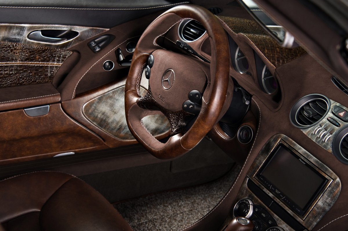 Кожа Nappa коричневая Mercedes