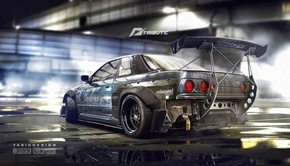 Nissan Skyline GTR r32 дрифт