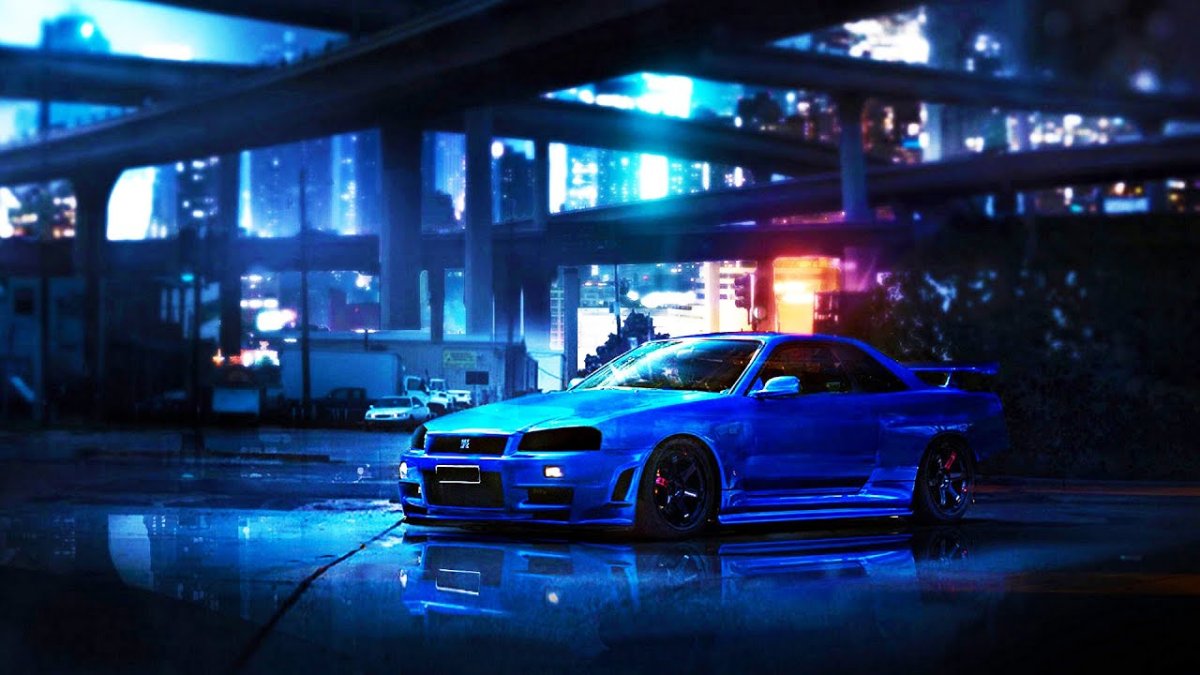 Nissan Skyline GTR r34 Night