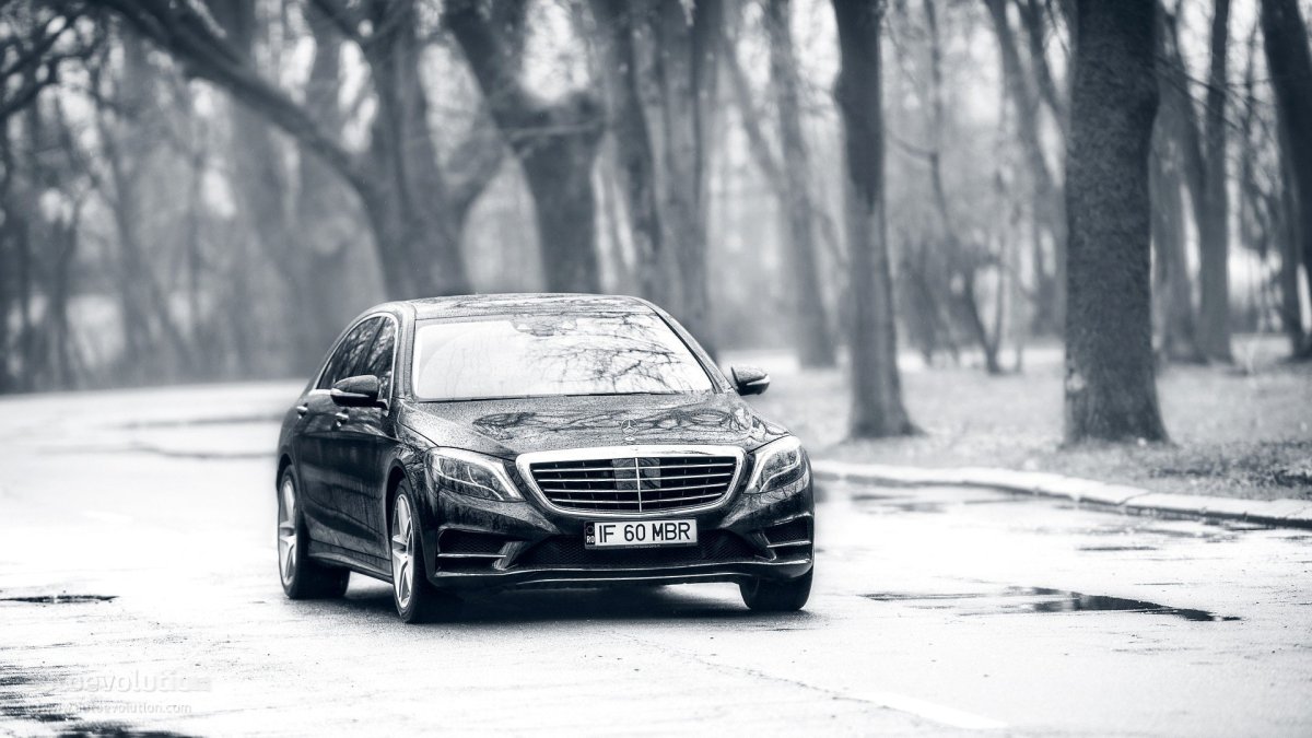 Mercedes-Benz w222 зимой