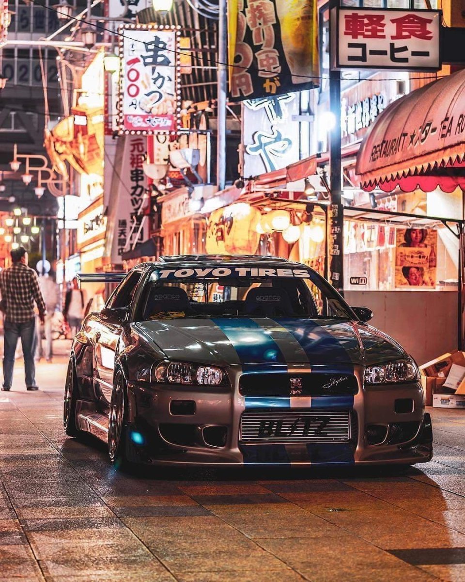 Nissan Skyline r34 на японском