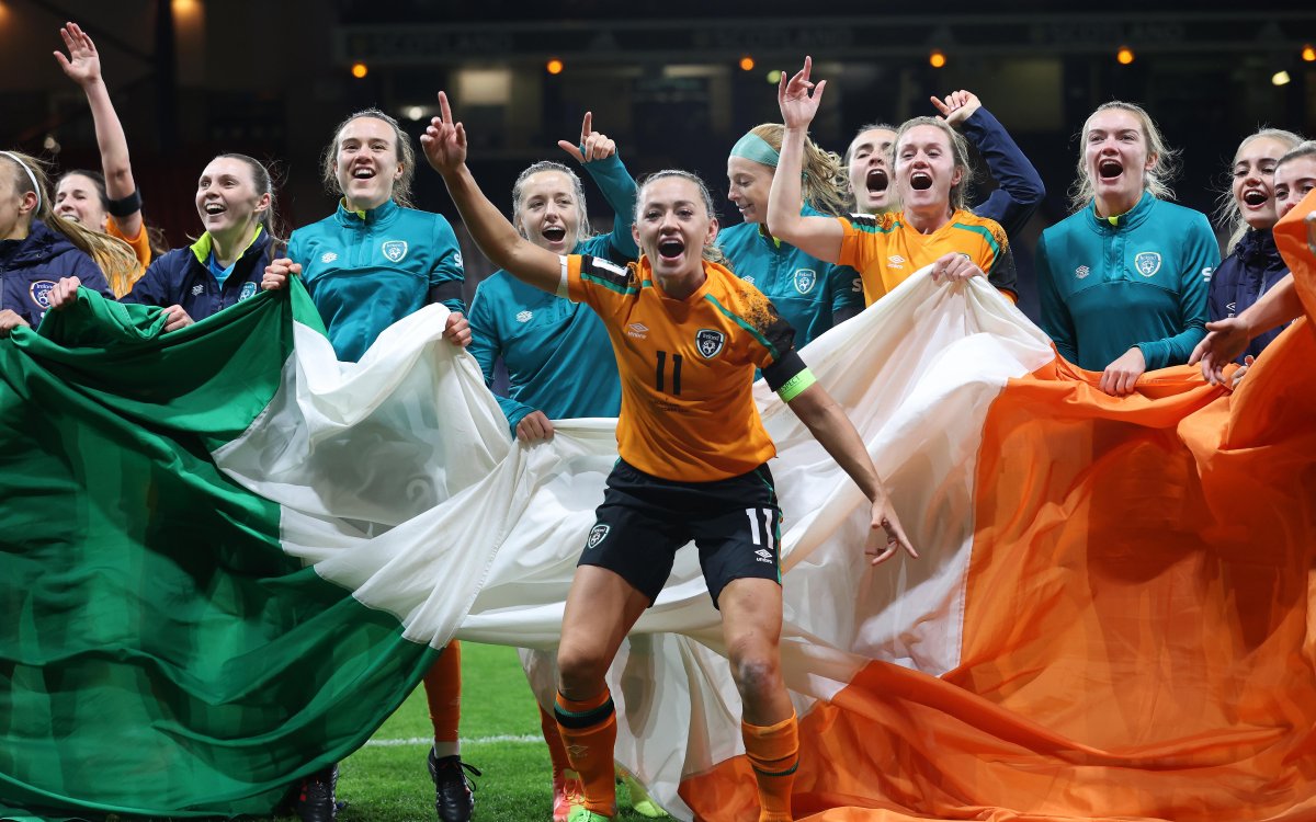 Празднование сборной Ирландии