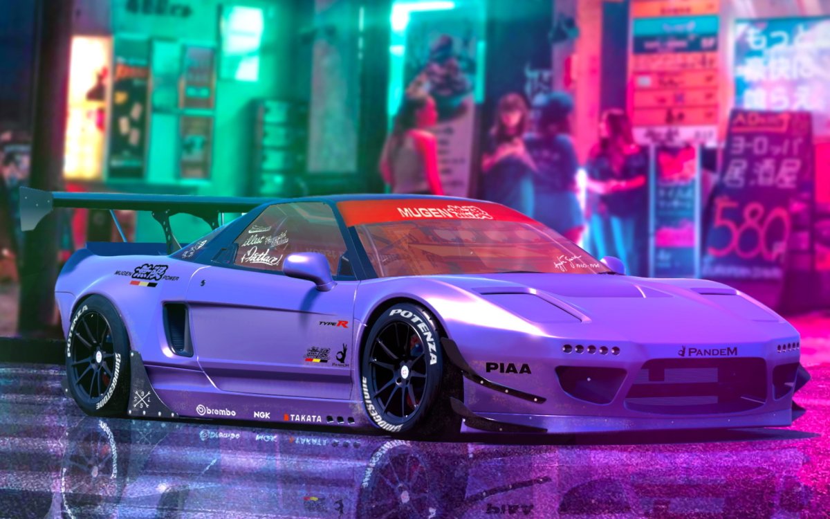 Honda NSX 1990 дрифт