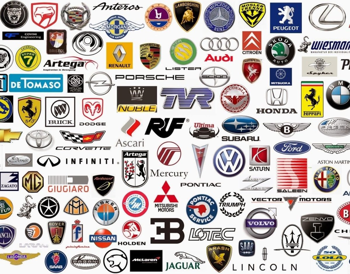 Популярные марки машин лого вектор