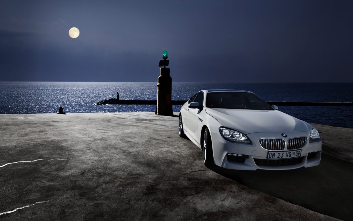 BMW m6 ночью