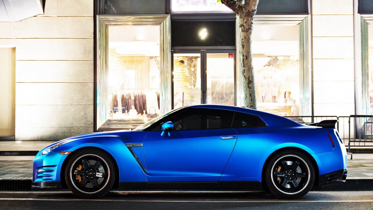 Nissan GTR 35 Blue