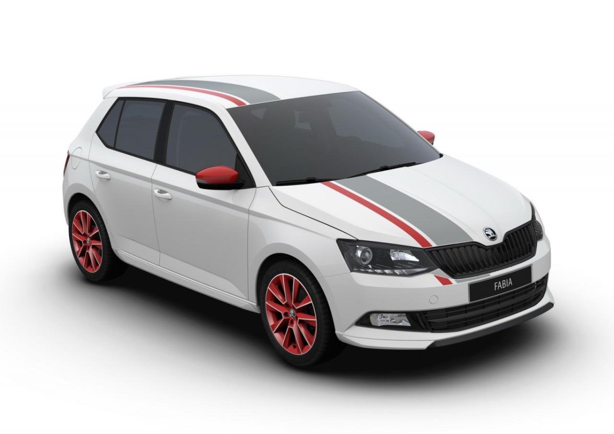 Skoda Fabia Red & Grey