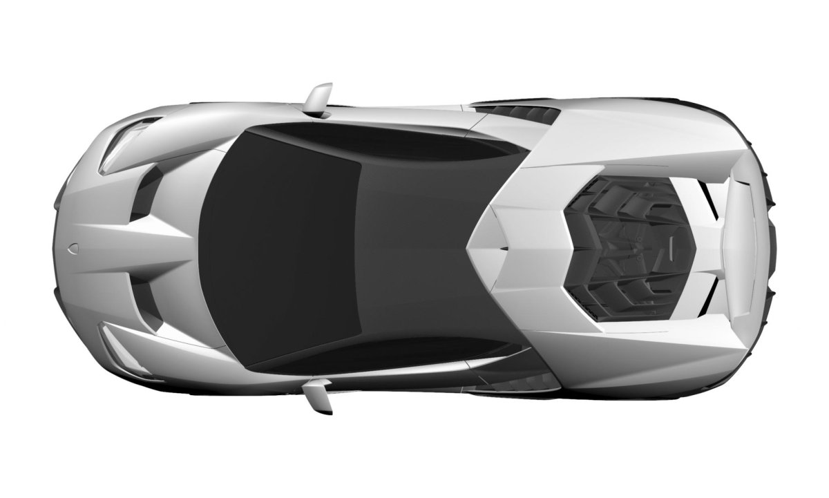 Lamborghini Centenario вид сверху
