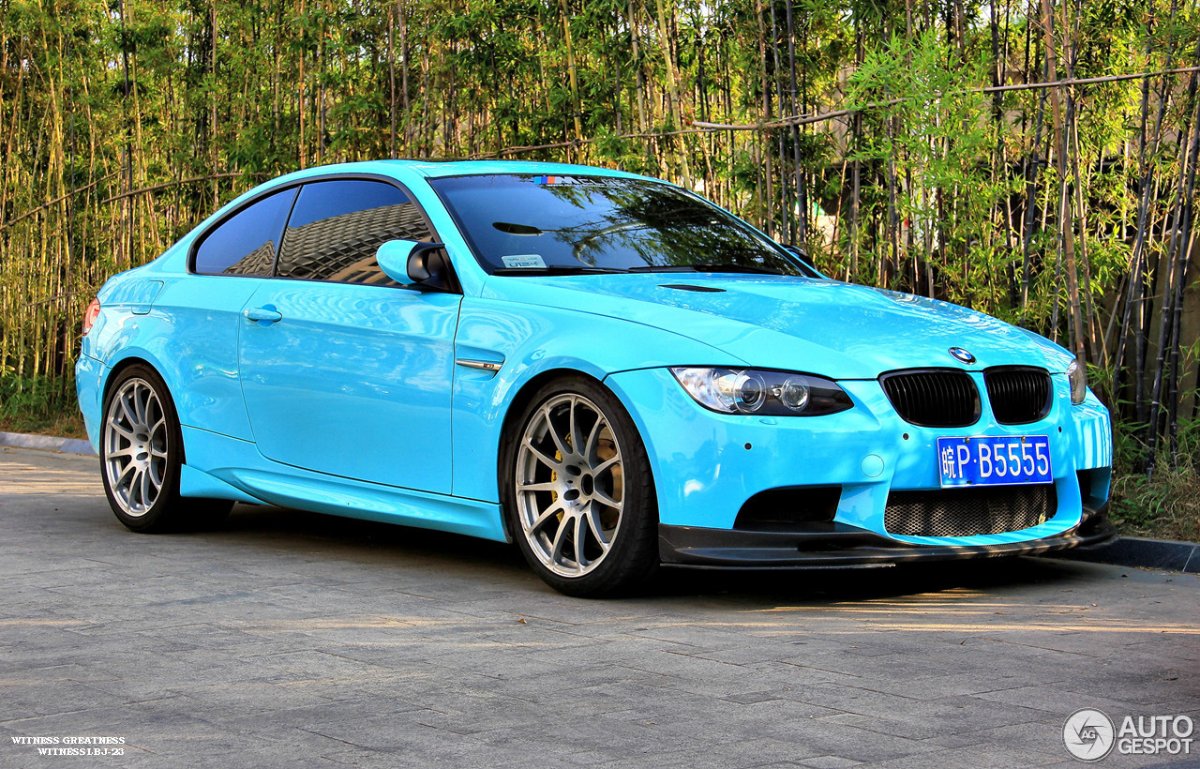 BMW e92 синяя